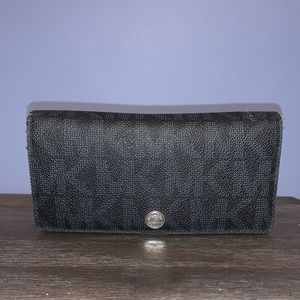 Michael Kors Black MK Logo Wallet